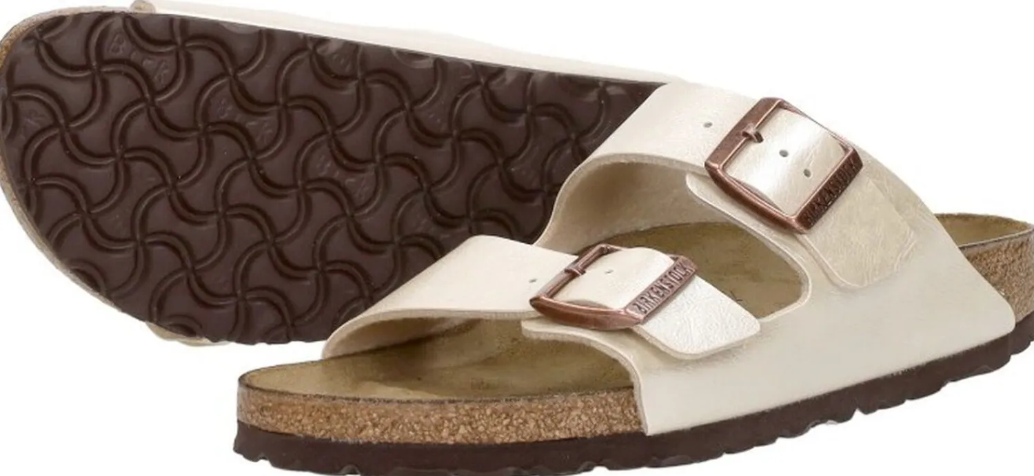 Birkenstock Arizona Gebroken wit Outlet
