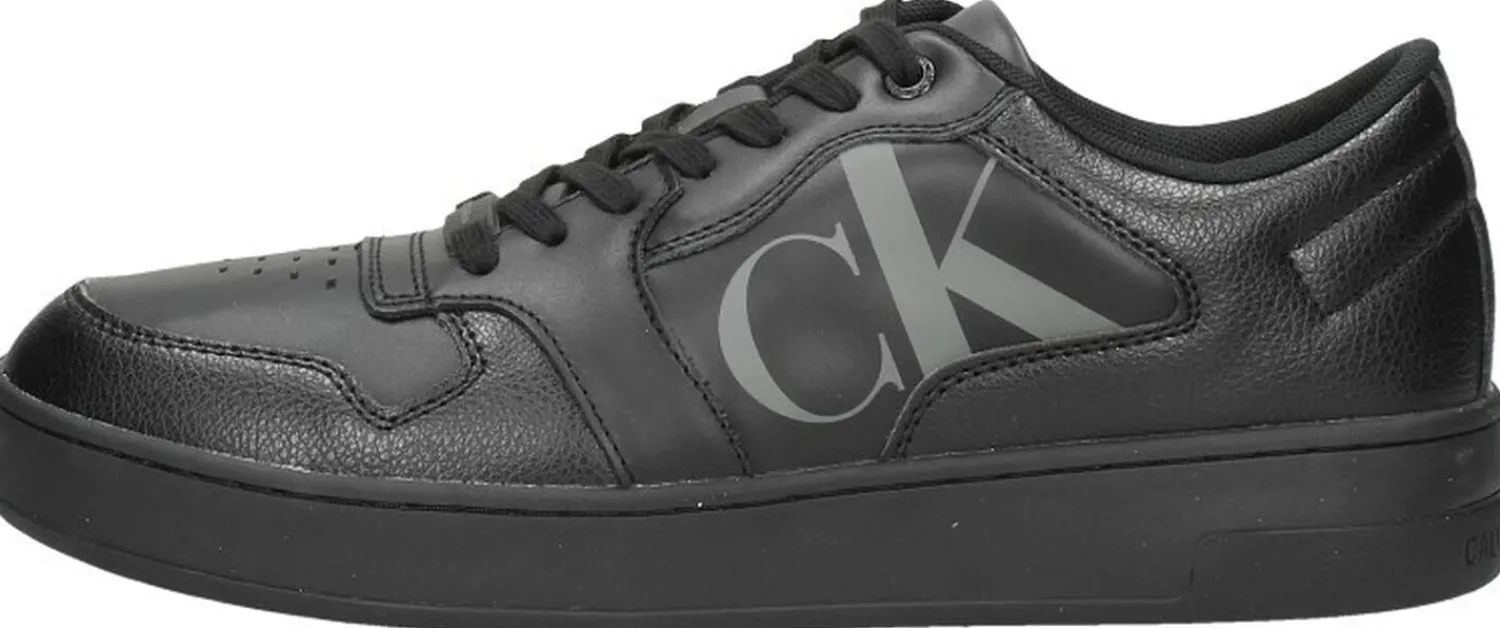 Calvin Klein Basket Cupsole Bold Mono LTH Zwart Sale