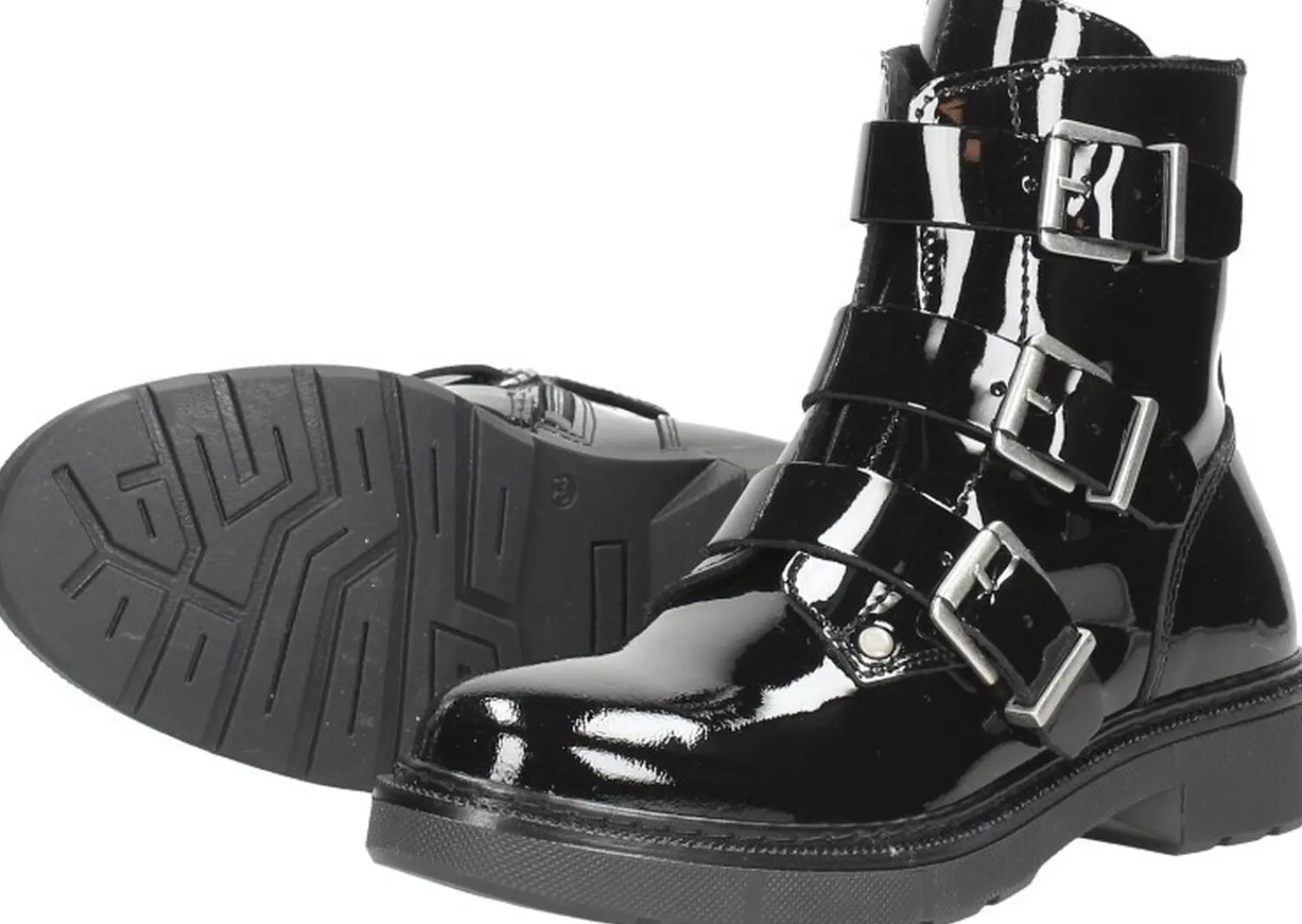 Sub55 Biker boots Zwart lak Outlet