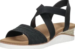 Bobs From Skechers BOBS Arch Fit Beach Kiss Zwart Clearance