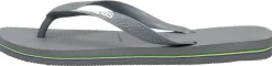 Havaianas Brasil Logo Donkergrijs Sale