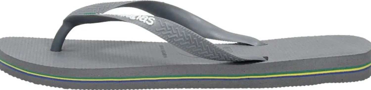Havaianas Brasil Logo Donkergrijs Sale