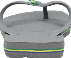 Havaianas Brasil Logo Donkergrijs Sale