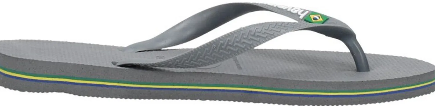 Havaianas Brasil Logo Donkergrijs Sale