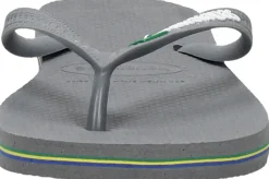 Havaianas Brasil Logo Donkergrijs Sale