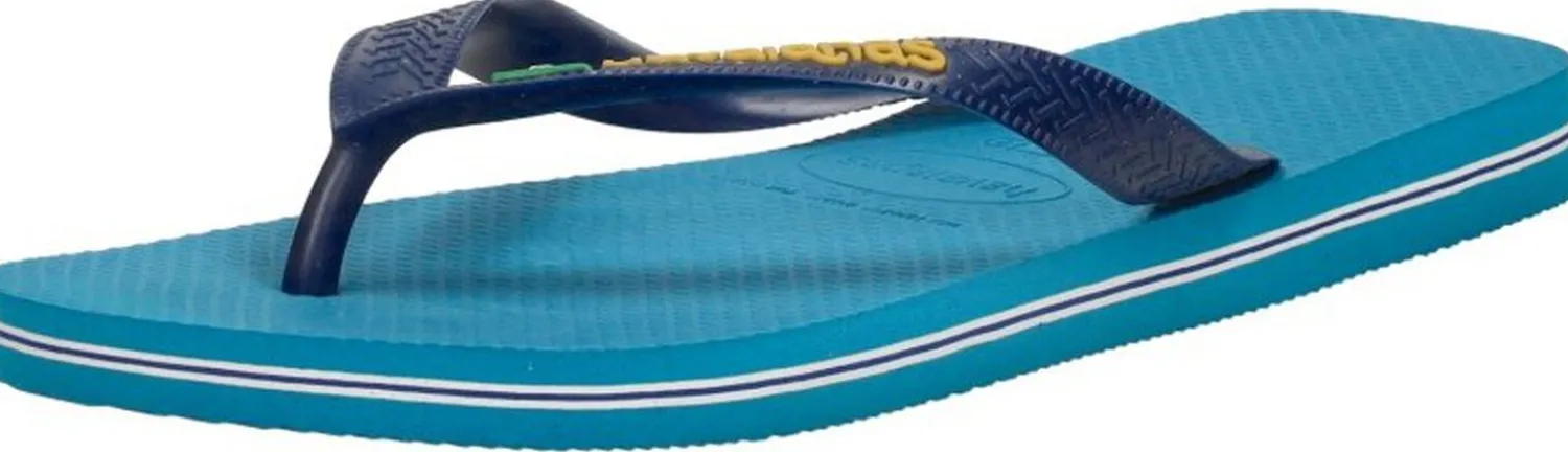 Havaianas Brasil Logo Licht blauw Sale