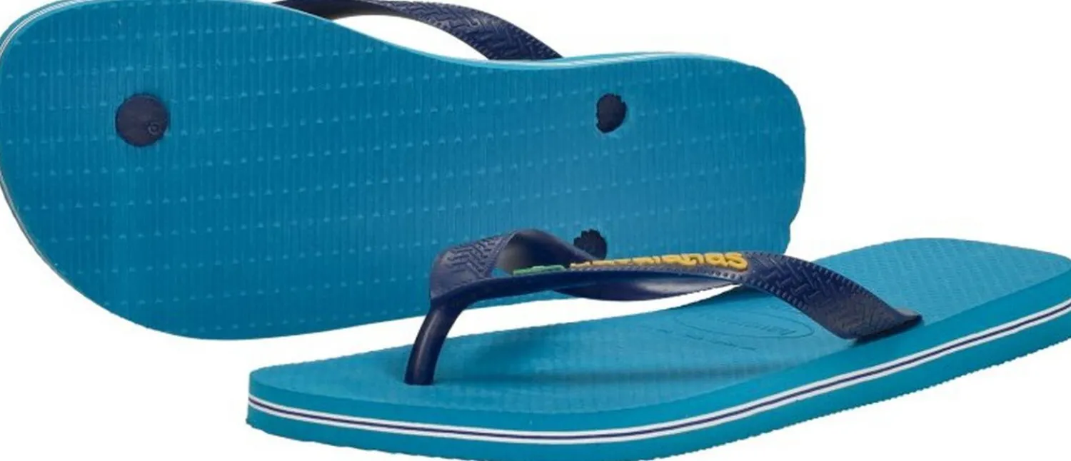 Havaianas Brasil Logo Licht blauw Sale