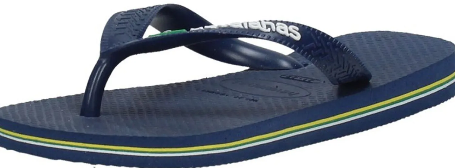 Havaianas Brasil Logo Blauw Hot