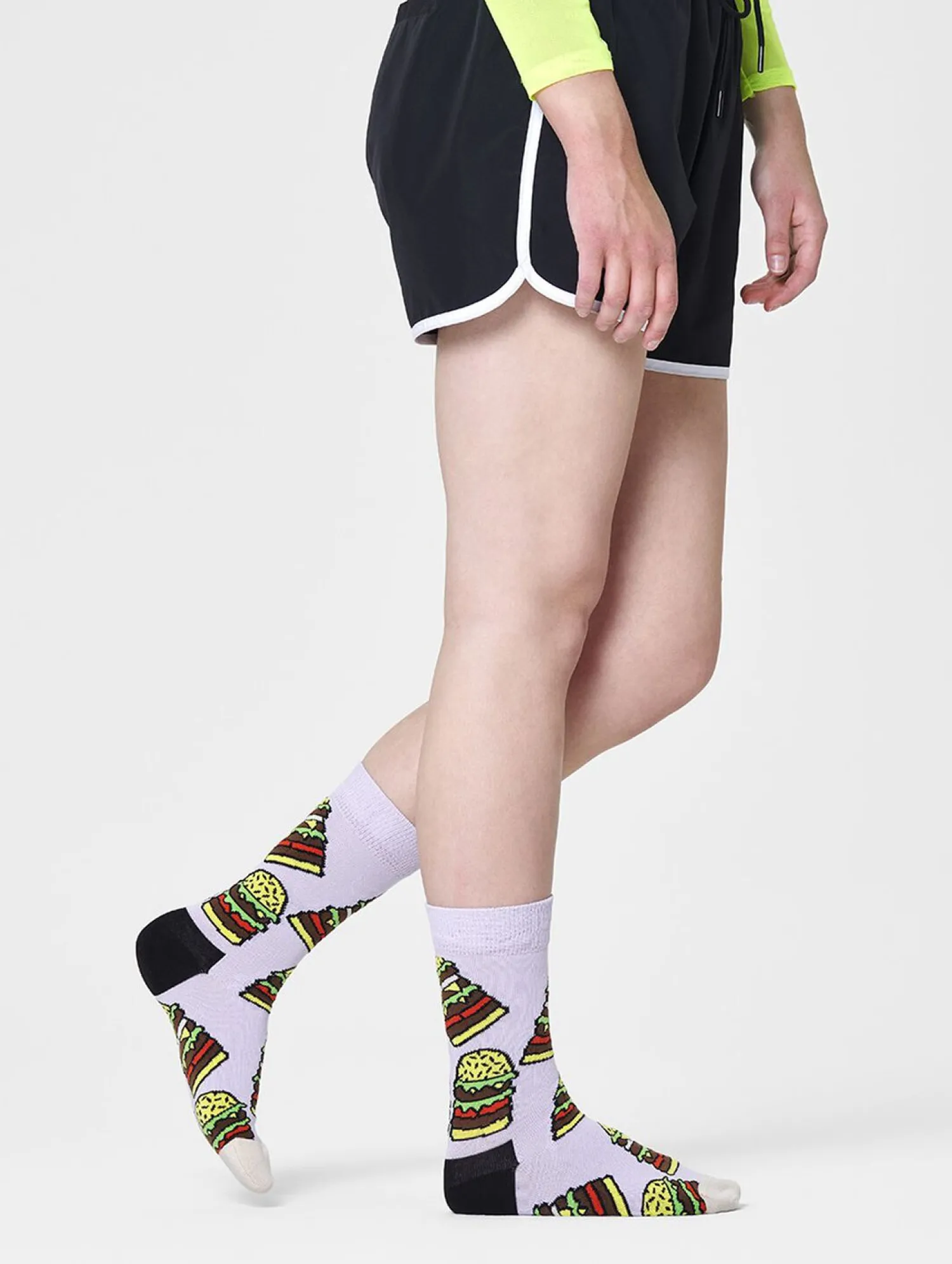 Happy Socks Burger Sock Roze New