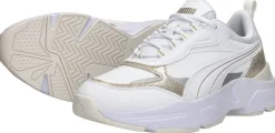 Puma Cassia Metallic Shine Wit New