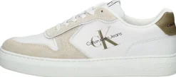 Calvin Klein Casual Cupsole Irregular lines Wit Outlet