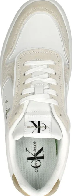 Calvin Klein Casual Cupsole Irregular lines Wit Outlet