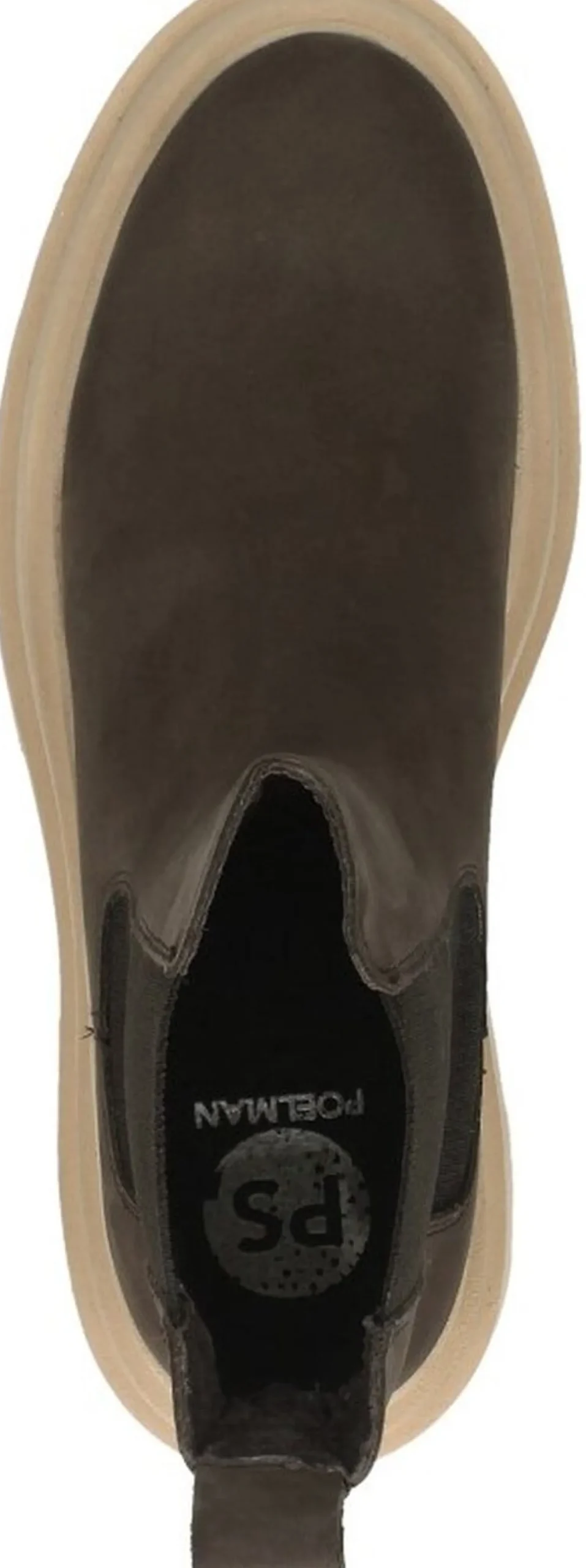 Ps. Poelman Chelsea boots Donkerbruin Clearance