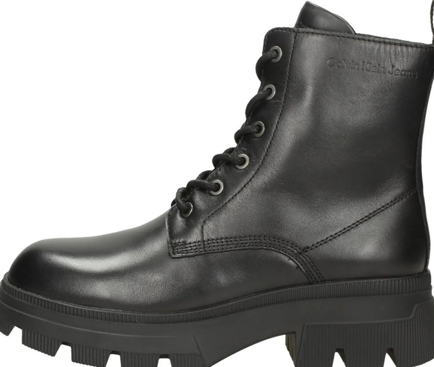 Calvin Klein Chunky Combat Laceup Boot Zwart New