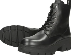 Calvin Klein Chunky Combat Laceup Boot Zwart New