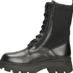 Calvin Klein Chunky Combat Laceup Zip Zwart New