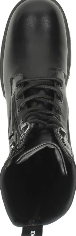 Calvin Klein Chunky Combat Laceup Zip Zwart New
