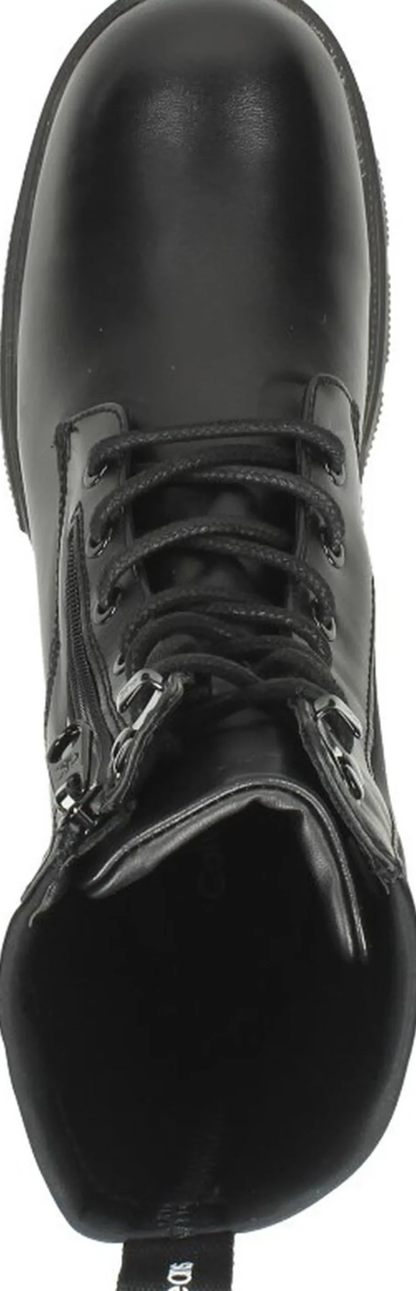 Calvin Klein Chunky Combat Laceup Zip Zwart New