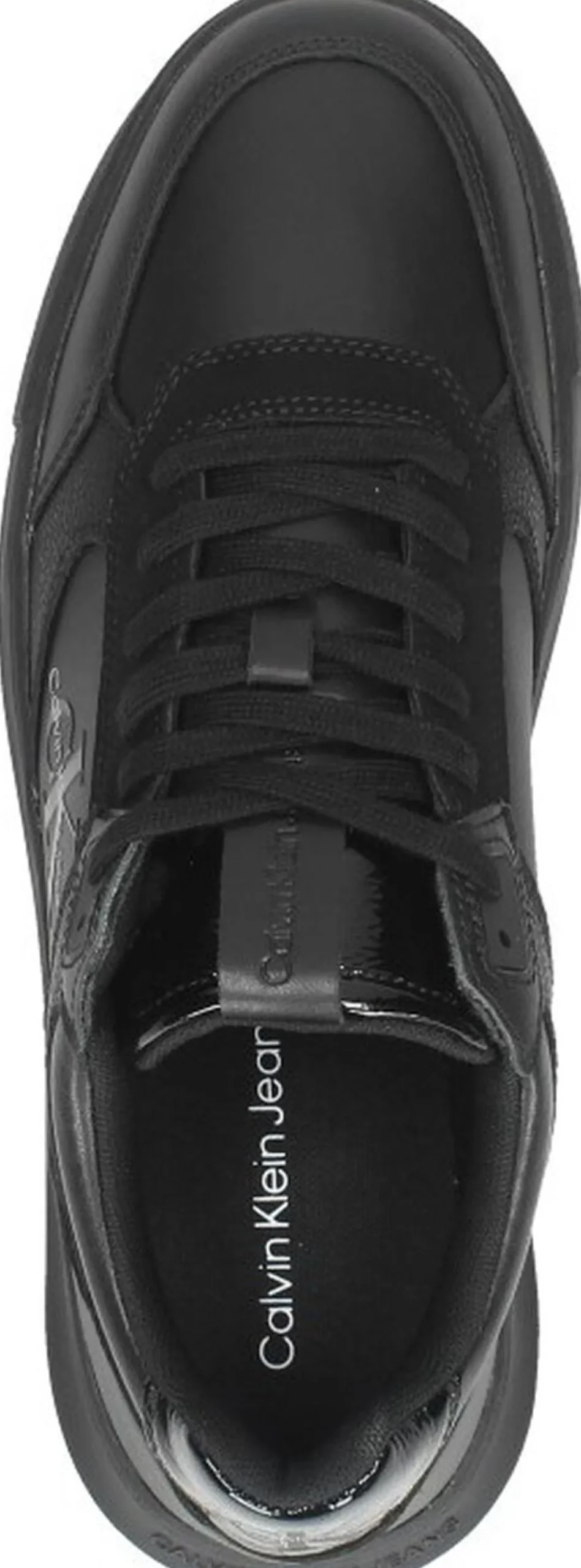 Calvin Klein Chunky Cupsole LTH-PU Mono Zwart Discount