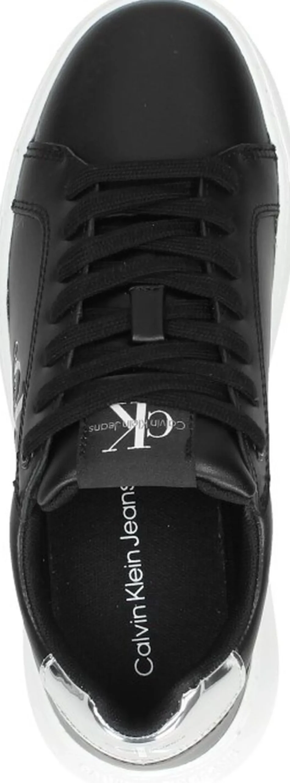 Calvin Klein Chunky Cupsole Mono Lth WN Zwart Outlet