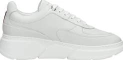 Tommy Hilfiger Chunky Leather Sneaker Wit Clearance
