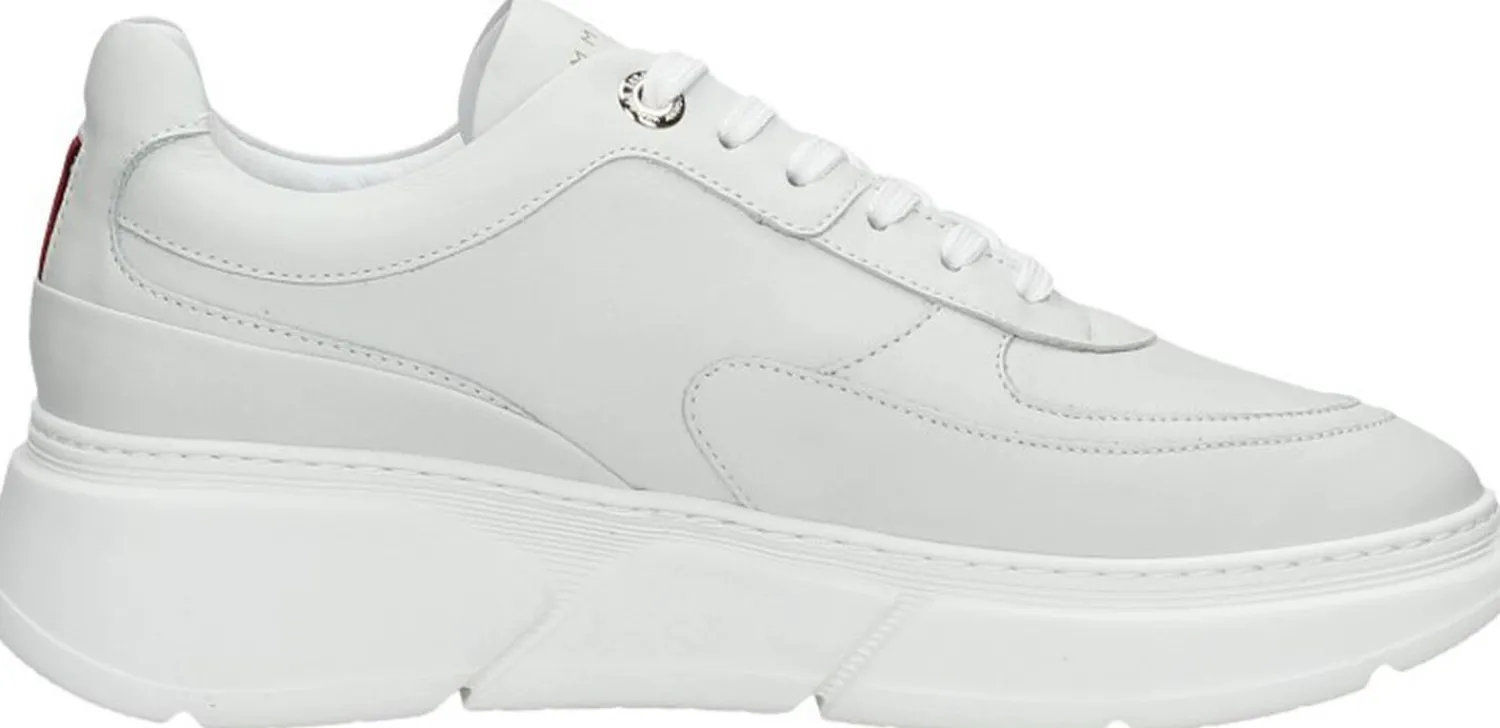 Tommy Hilfiger Chunky Leather Sneaker Wit Clearance