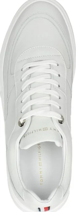 Tommy Hilfiger Chunky Leather Sneaker Wit Clearance