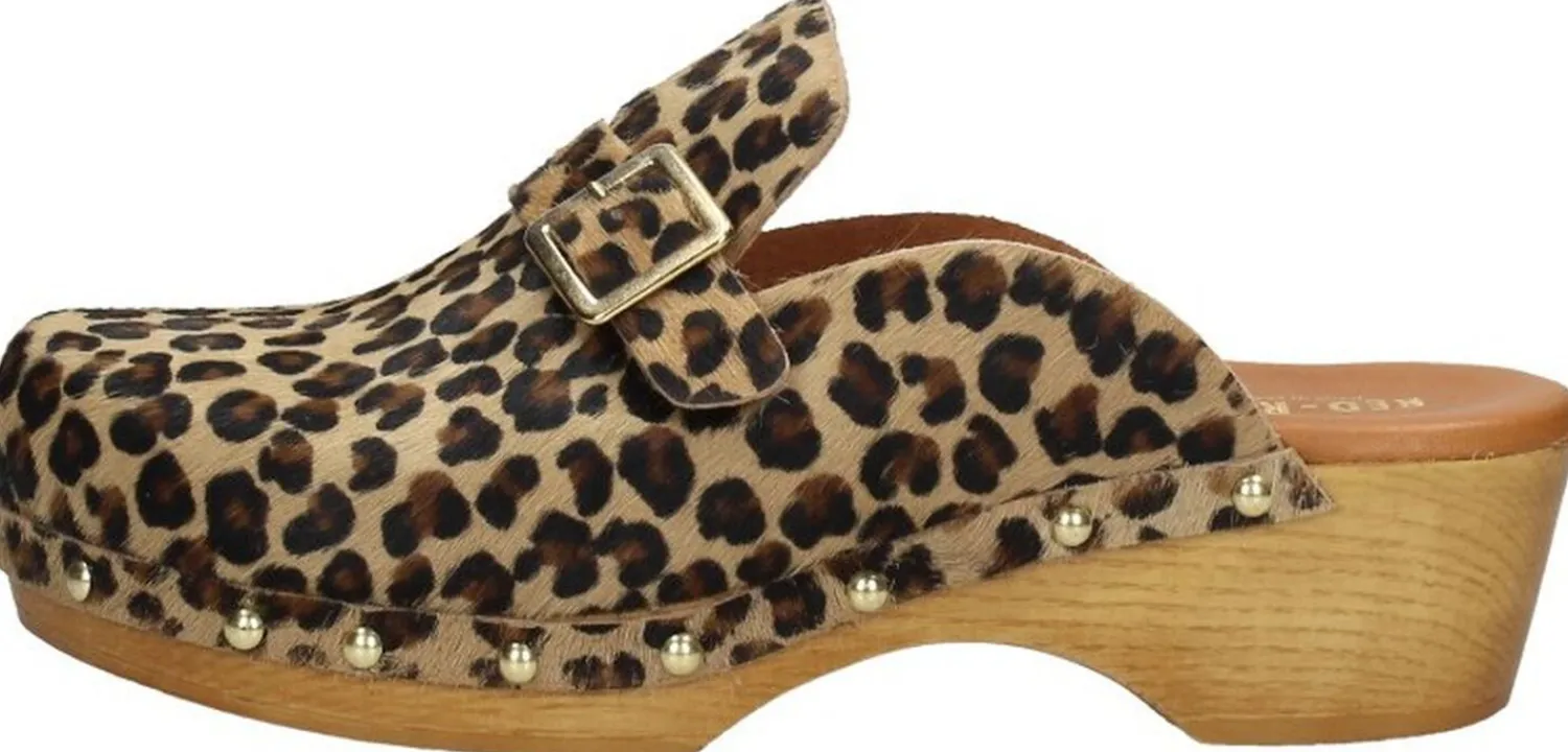 Red Rag Clogs Beige Discount