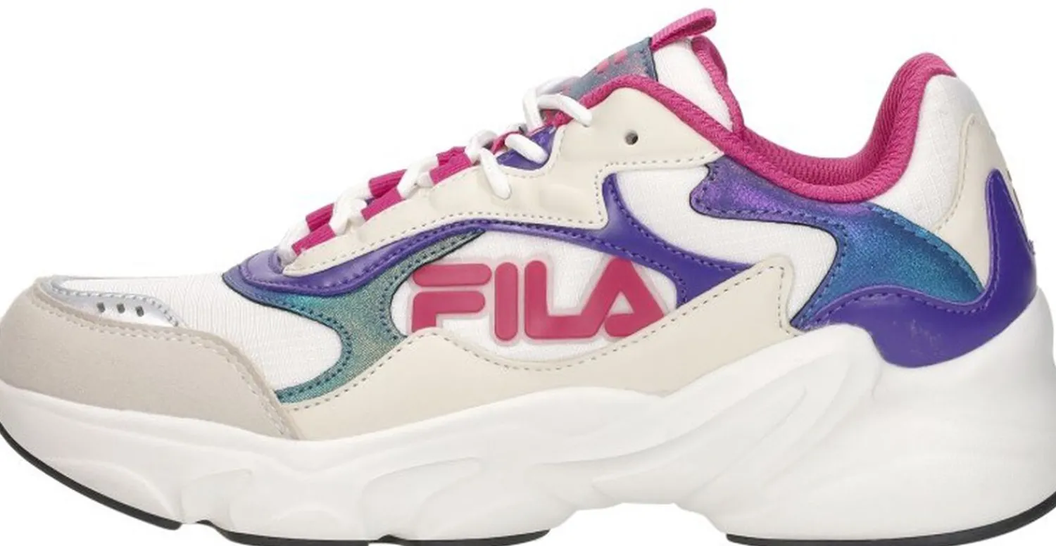 Fila Collene Logo Teens Beige Discount