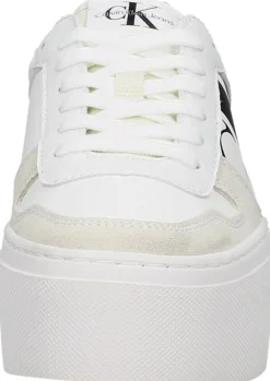 Calvin Klein Cupsole Flatform Mix Lth WN Wit Fashion