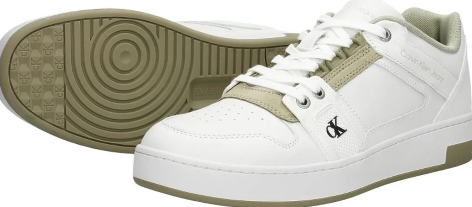 Calvin Klein Cupsole Laceup Basket Low LTH Wit Best
