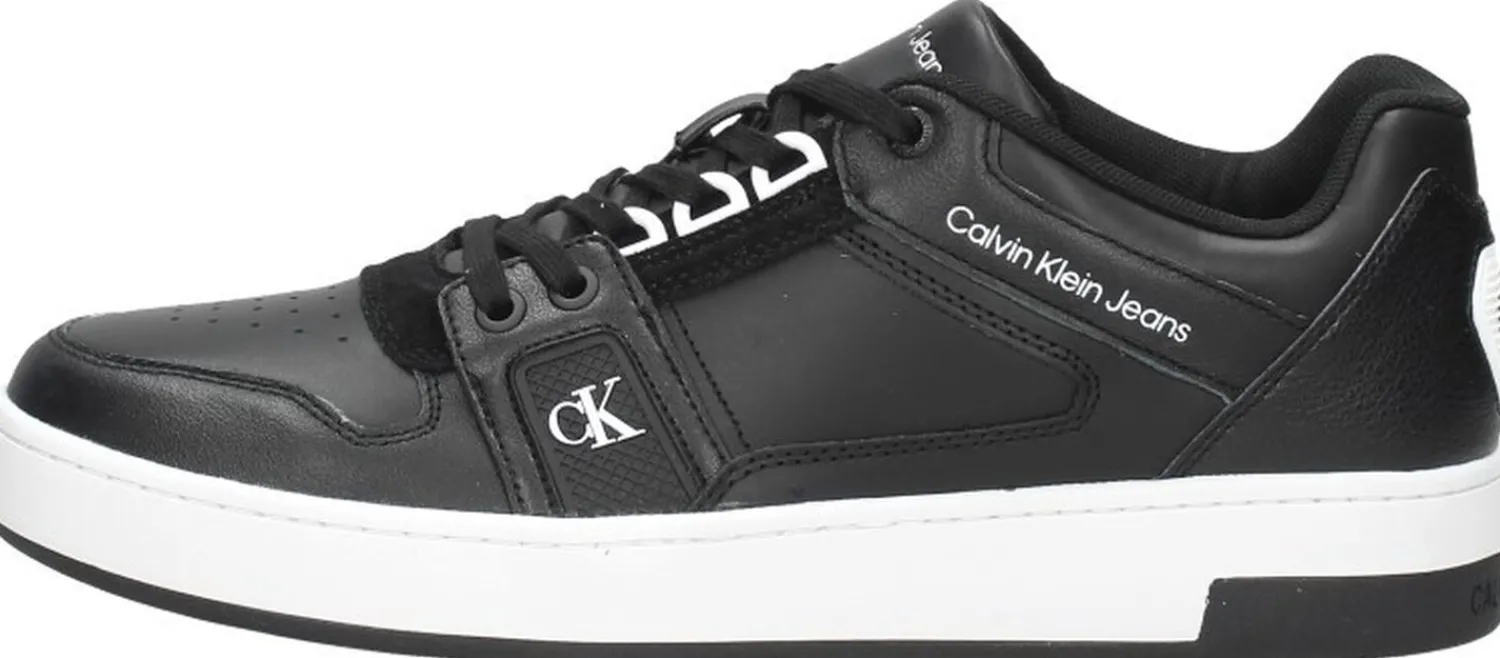 Calvin Klein Cupsole Laceup Basket Low LTH Zwart Fashion
