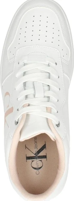 Calvin Klein Cupsole Laceup Basket Low LTH Wit New