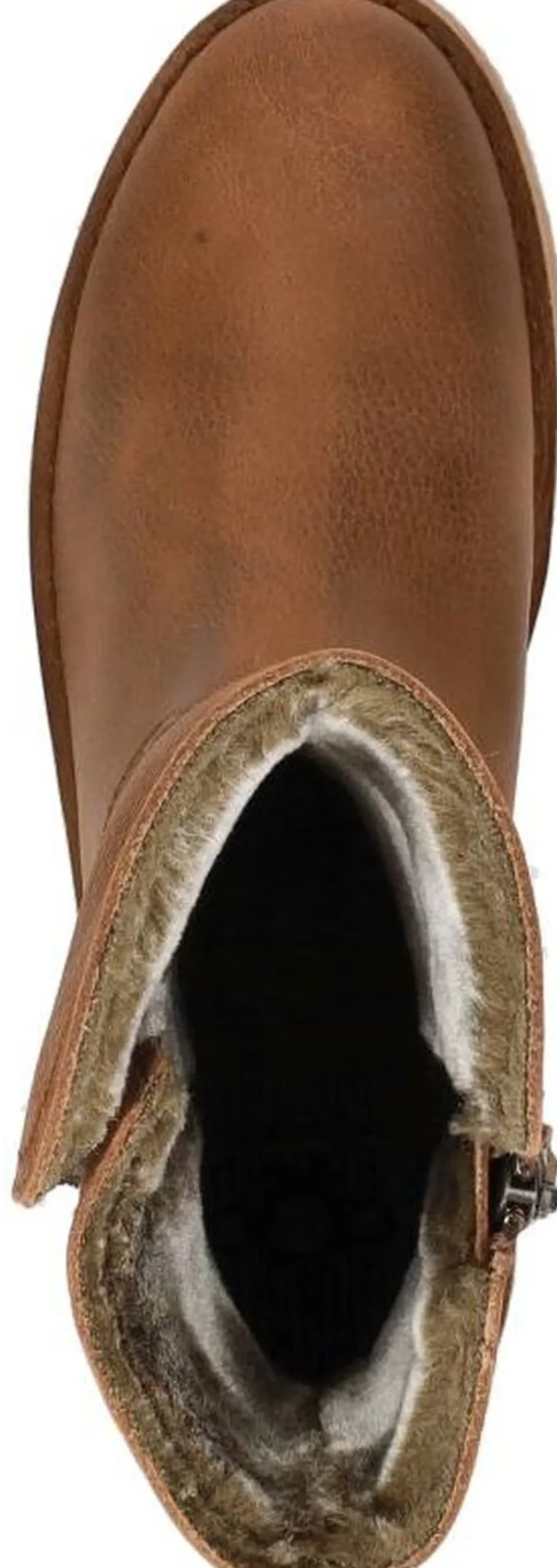 Aqa Dames enkellaarsjes Cognac New