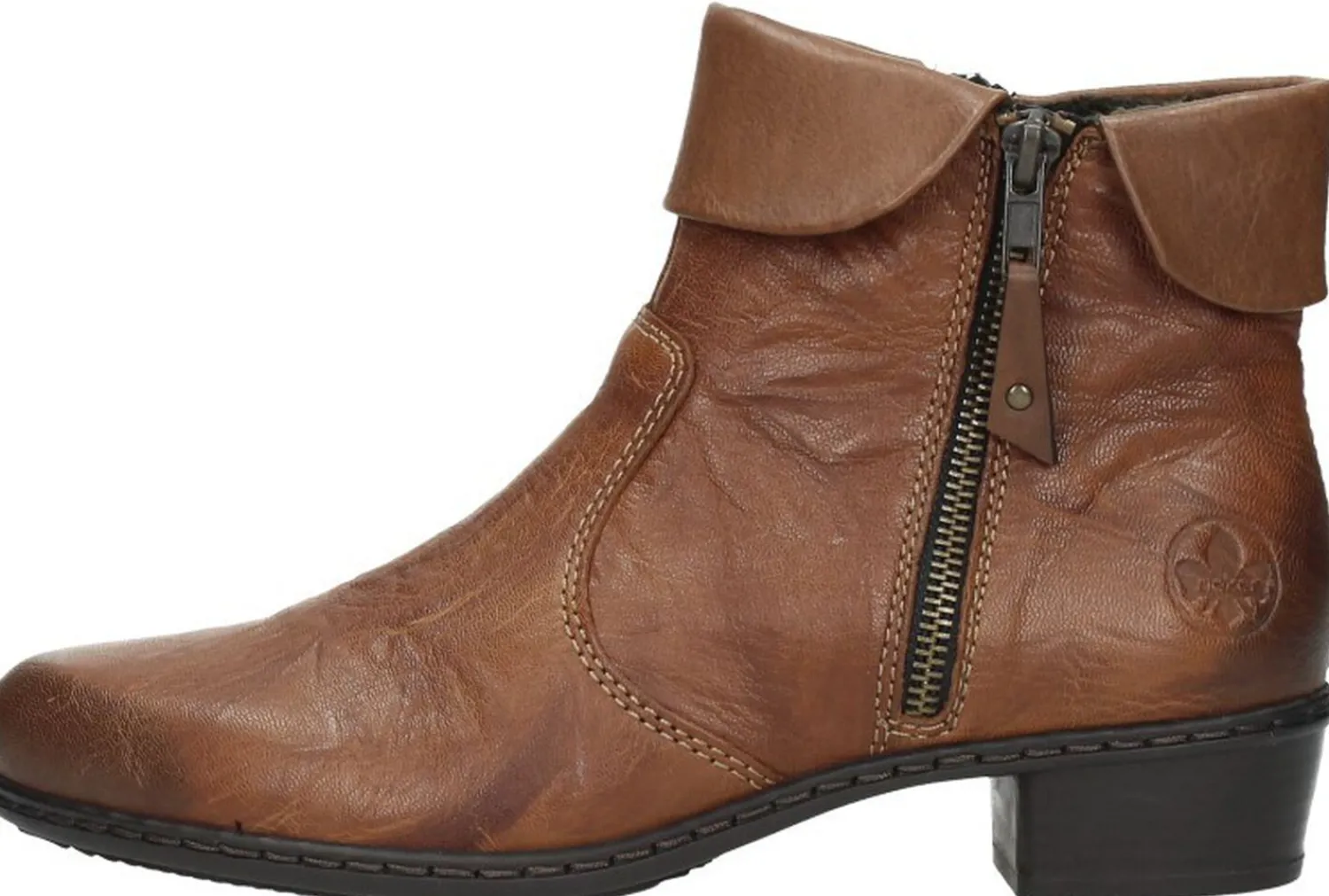 Rieker Dames enkellaarsjes Cognac Online