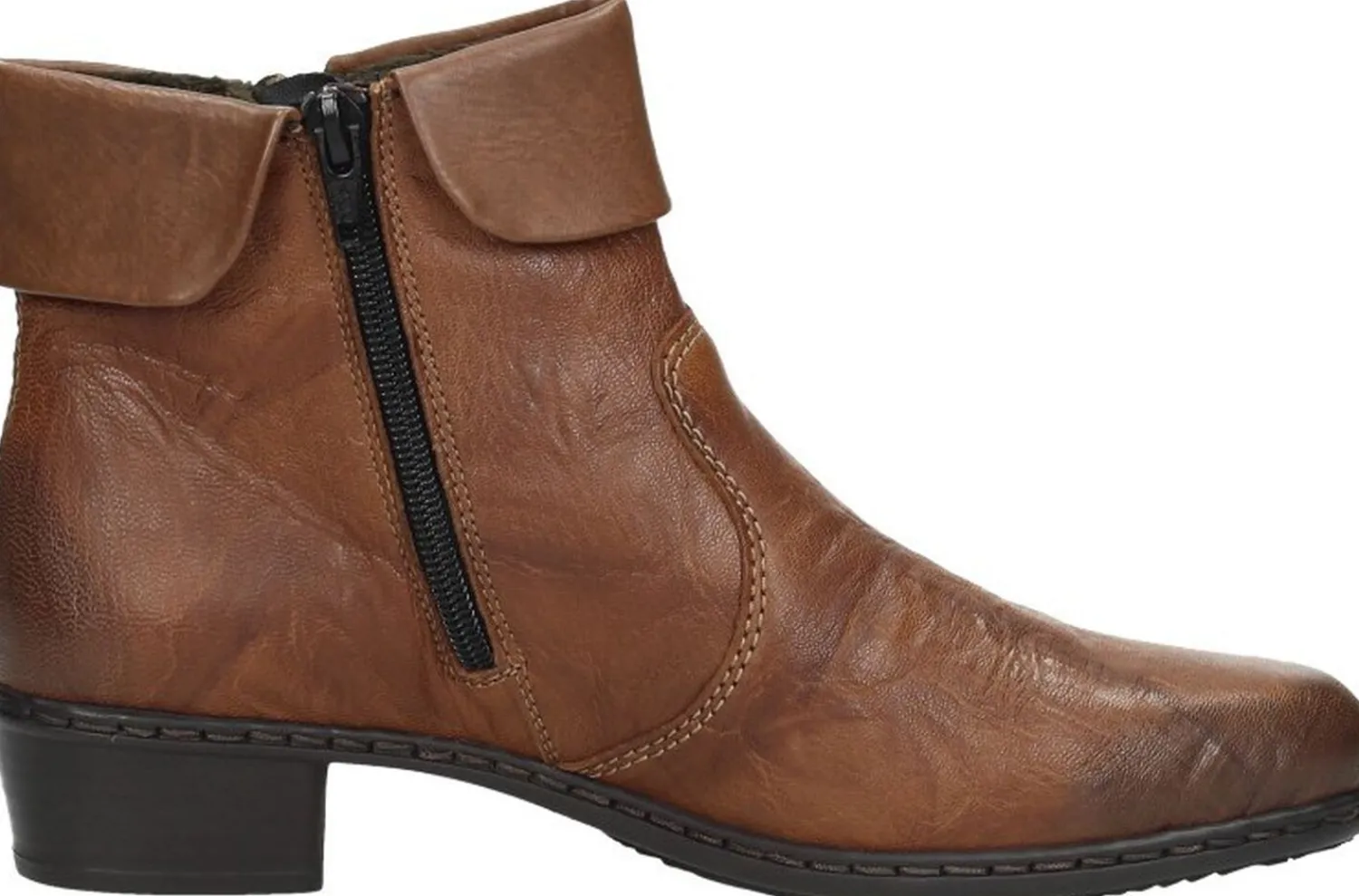 Rieker Dames enkellaarsjes Cognac Online