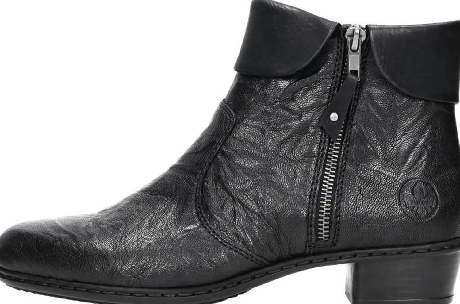 Rieker Dames enkellaarsjes Zwart Outlet