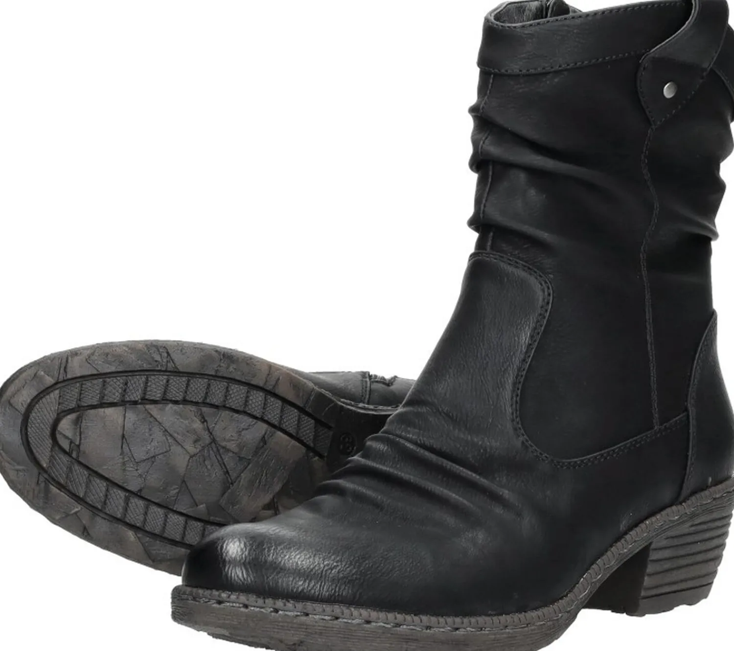 Rieker Dames enkellaarsjes Zwart New