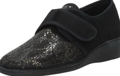 Comfort Plus Dames pantoffels Zwart Outlet