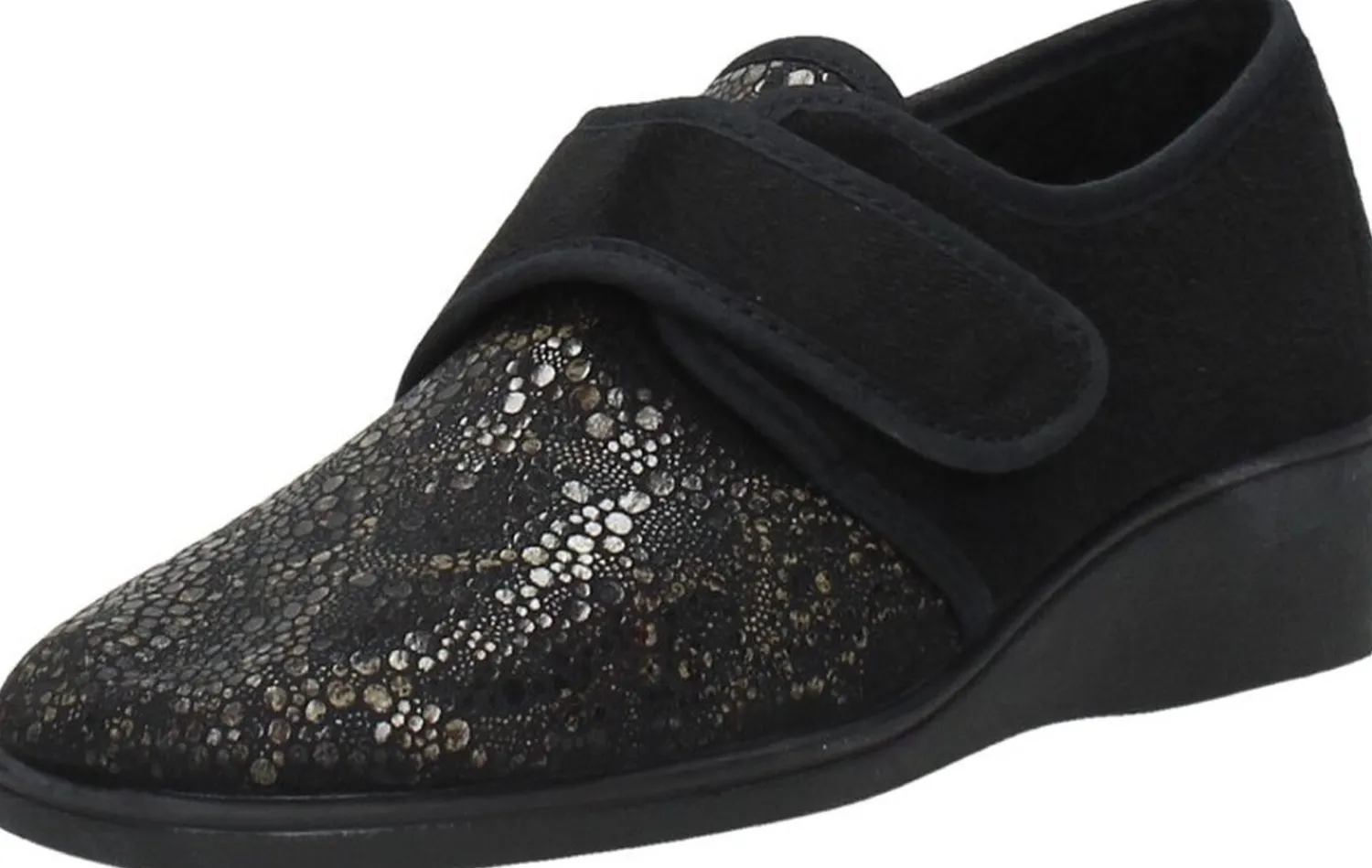 Comfort Plus Dames pantoffels Zwart Outlet