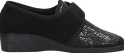 Comfort Plus Dames pantoffels Zwart Outlet
