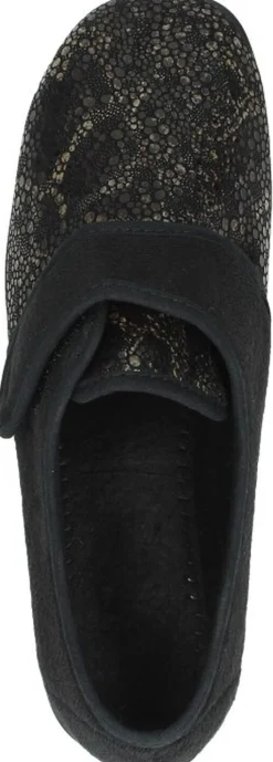 Comfort Plus Dames pantoffels Zwart Outlet