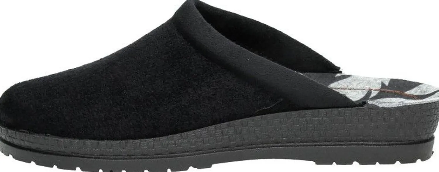 Rohde Dames pantoffels Zwart Fashion