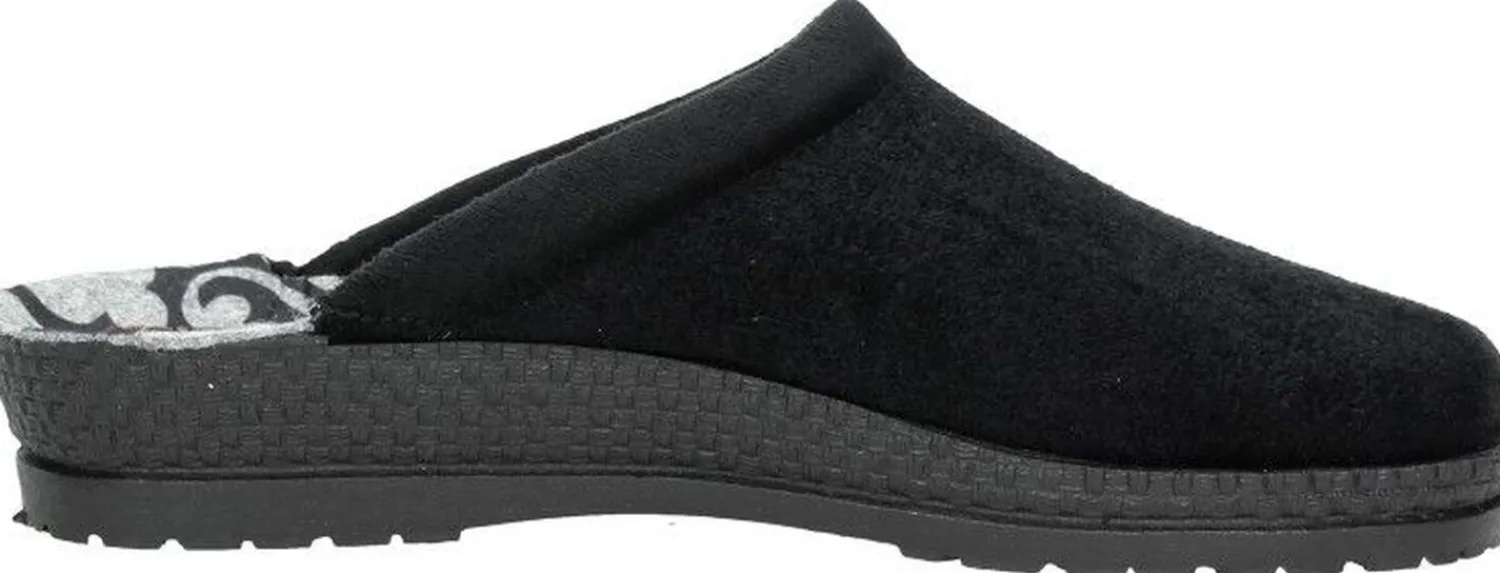 Rohde Dames pantoffels Zwart Fashion