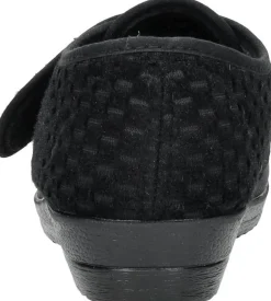 Comfort Plus Dames pantoffels met stretch Zwart Best