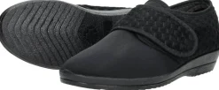 Comfort Plus Dames pantoffels met stretch Zwart Best