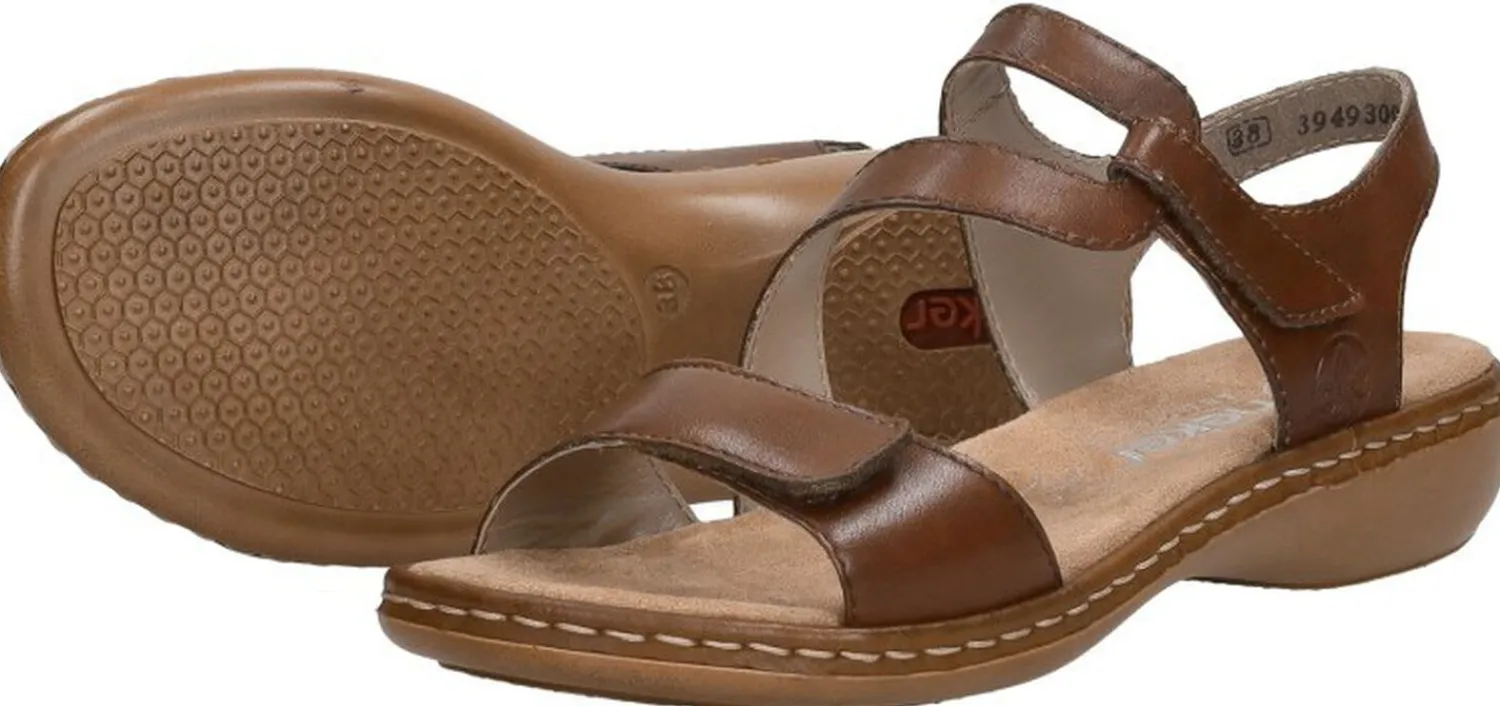 Rieker Dames sandalen Cognac Hot