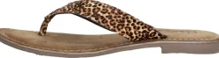 Lazamani Dames slippers Cognac Discount