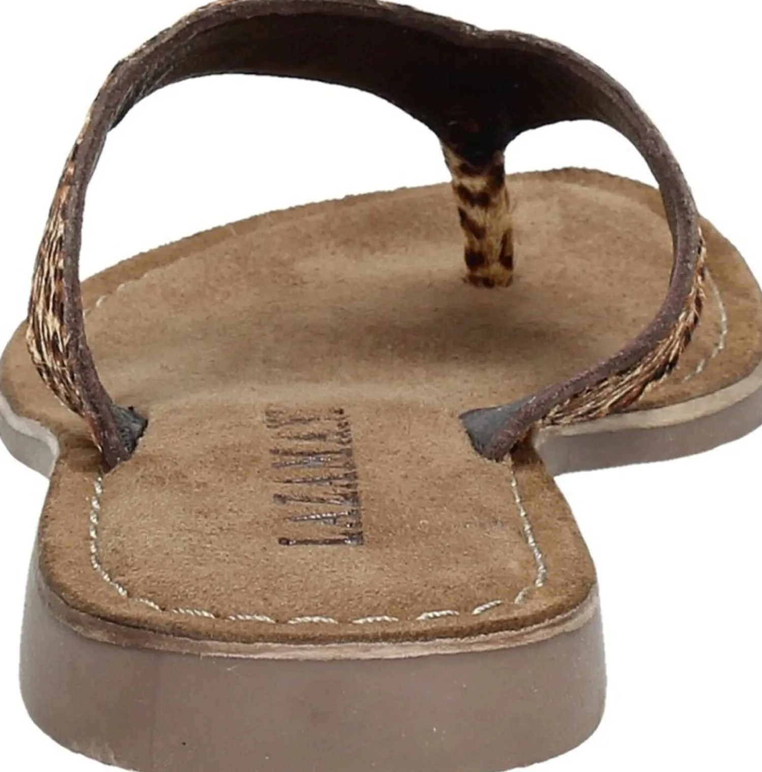 Lazamani Dames slippers Cognac Discount