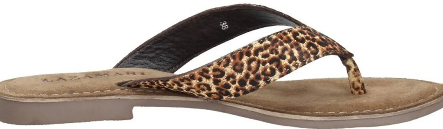 Lazamani Dames slippers Cognac Discount